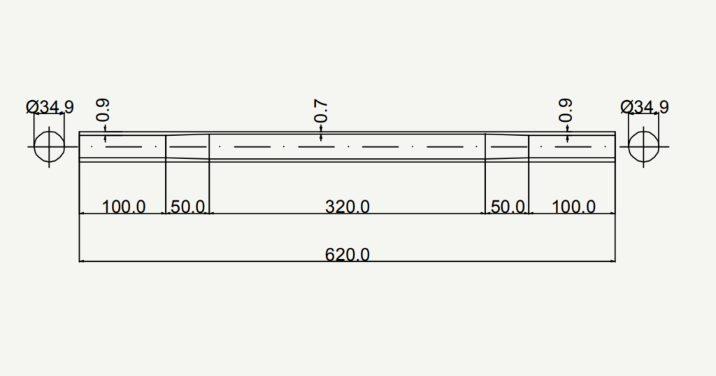 Ti Gr.9 double butted tube Ti Zone